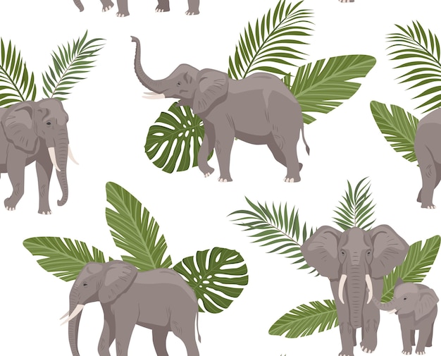 코끼리 원활한 패턴