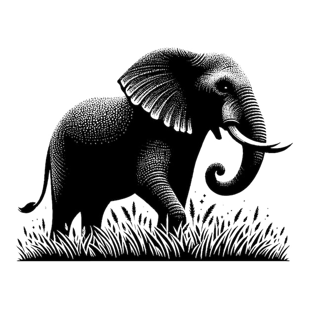 Elephant Silhouette Vector