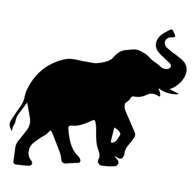 Vettore elephant silhouette