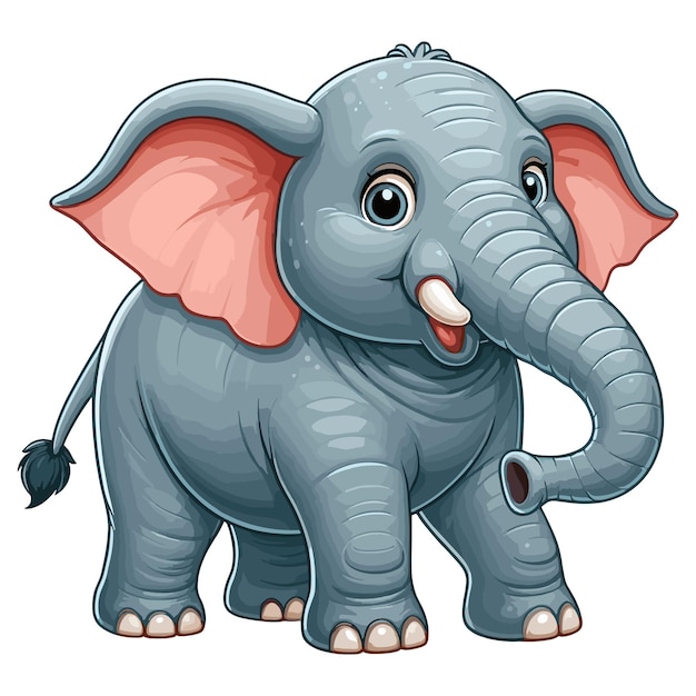 Vector elephant vector cartoon illustratie