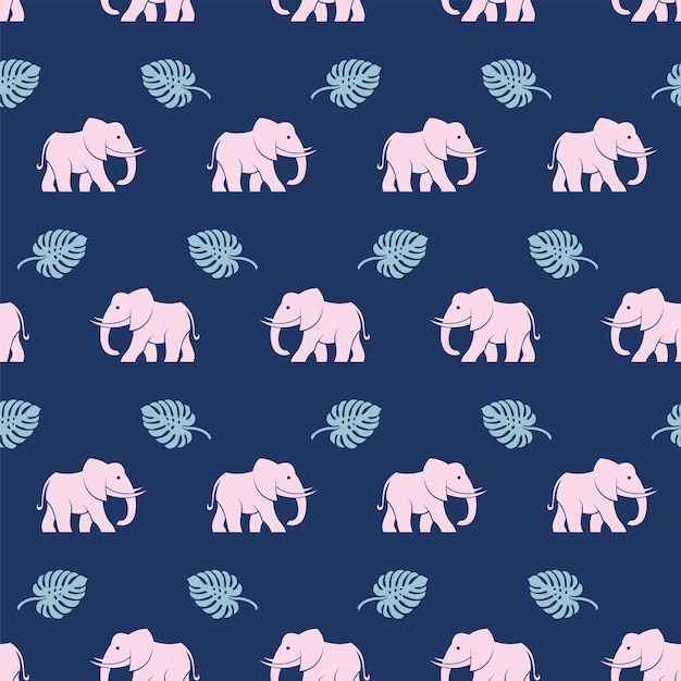 elephants seamless pattern