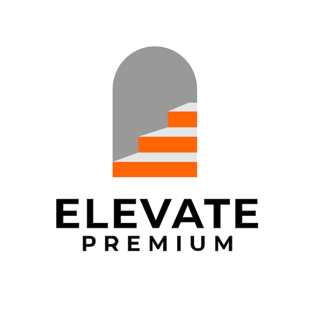 Elevate letter logo icon design