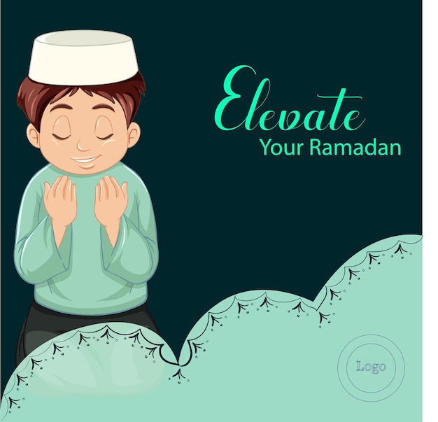 Vector elevate your ramadan