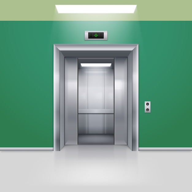Vector elevator doors
