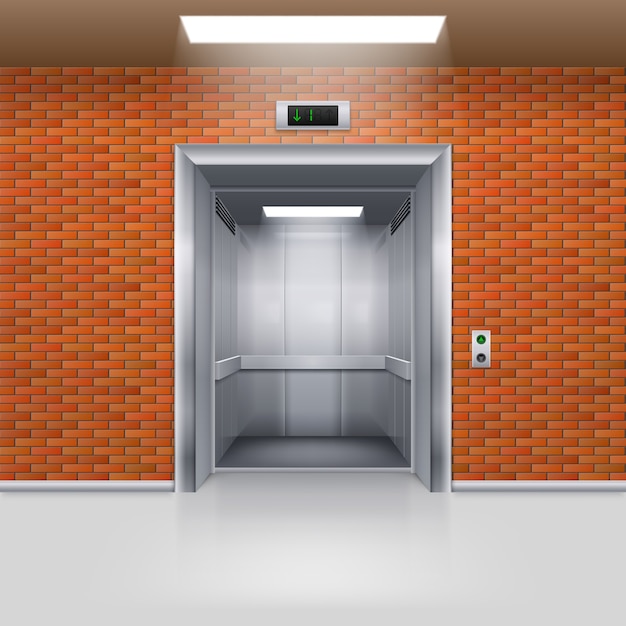 Vector elevator doors