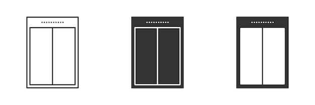 Значок лифта Простой дизайн Векторная иллюстрация