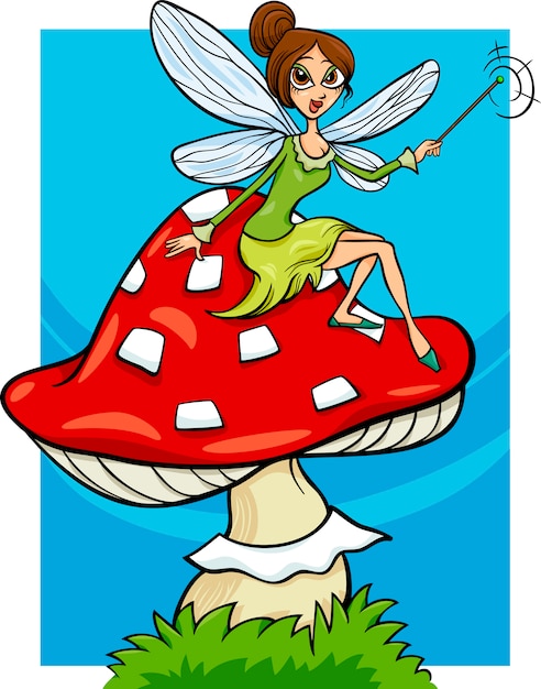 elf fee fantasie cartoon illustratie