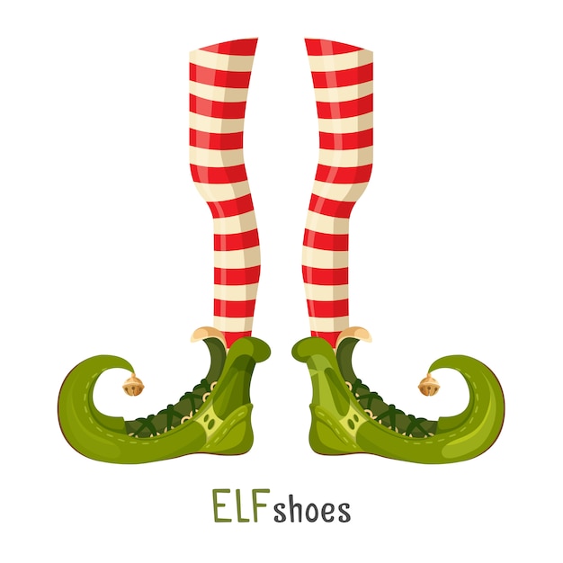 Vector elf green shoes