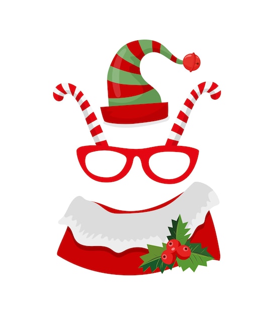 Vector elf hat