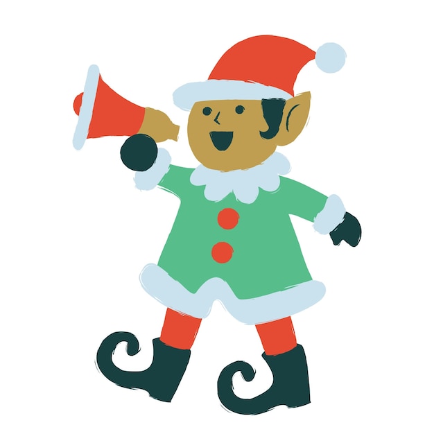 Vector elf sales cartoon image