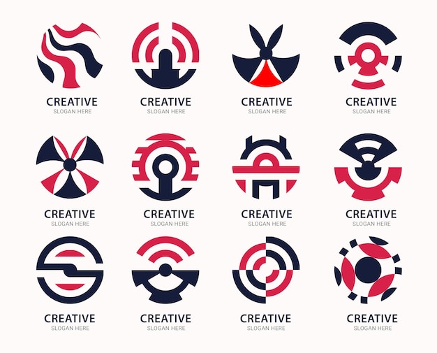 Vector elips logo collection concept