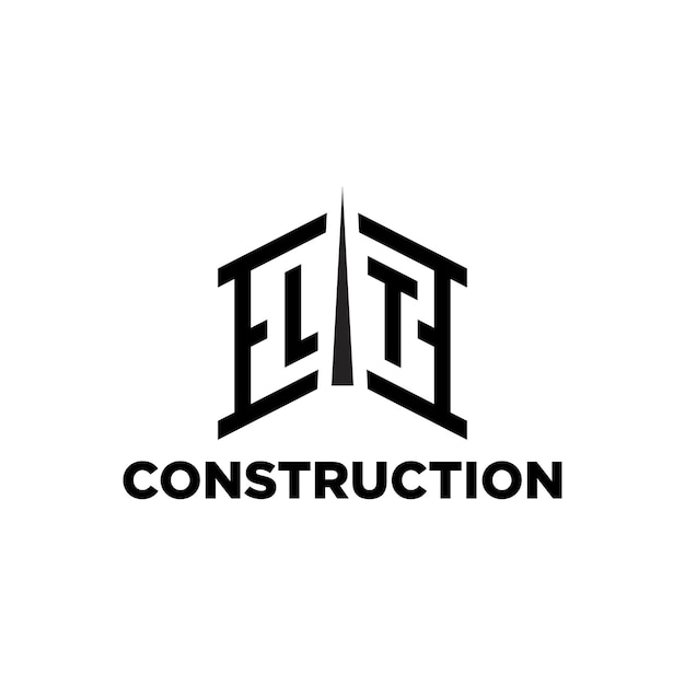 Elite constructie Profesional Logo ontwerpsjabloon Architect gebouw