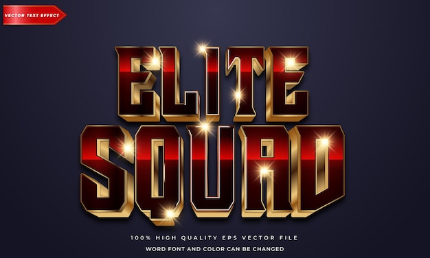 Elite squad text effect