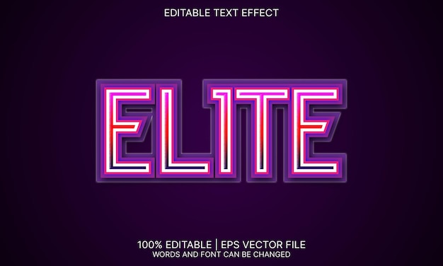 Elite teksteffect