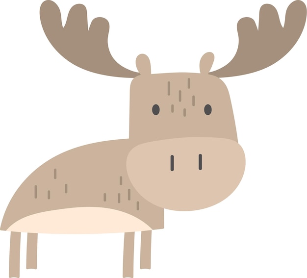 Elk Animal Hand Drawn