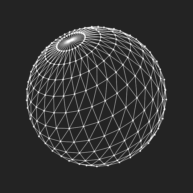 Vector ellipse with a wide radius circle on black background