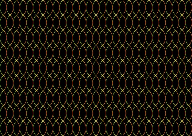 Ellipses Gradient Color Pattern design on Black Background