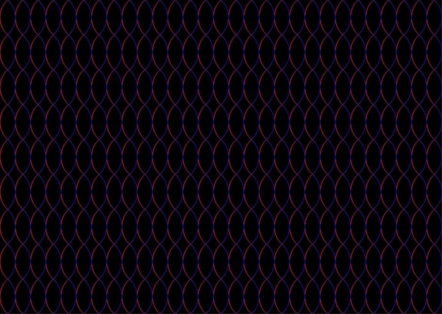 Ellipses Gradient Color Pattern design on Black Background