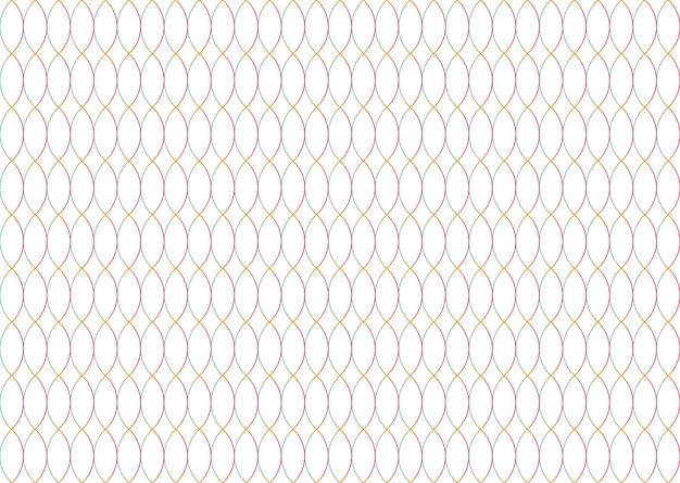 Vector ellipses gradient color pattern design on white background