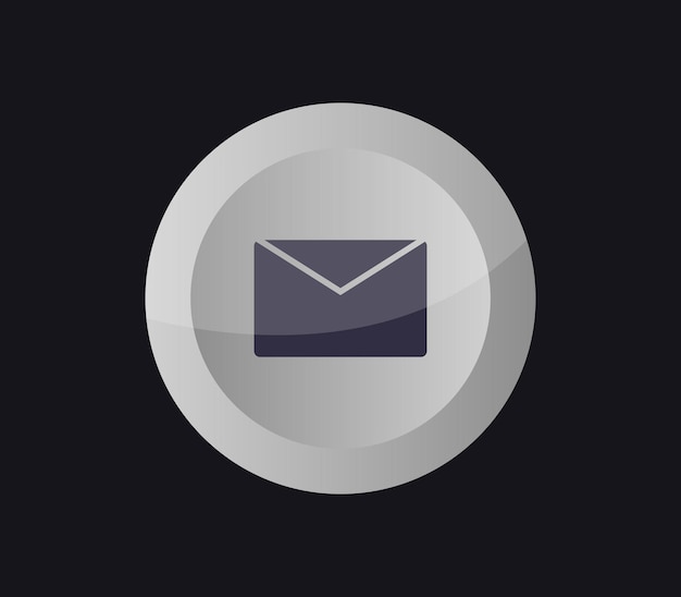 Vector email button