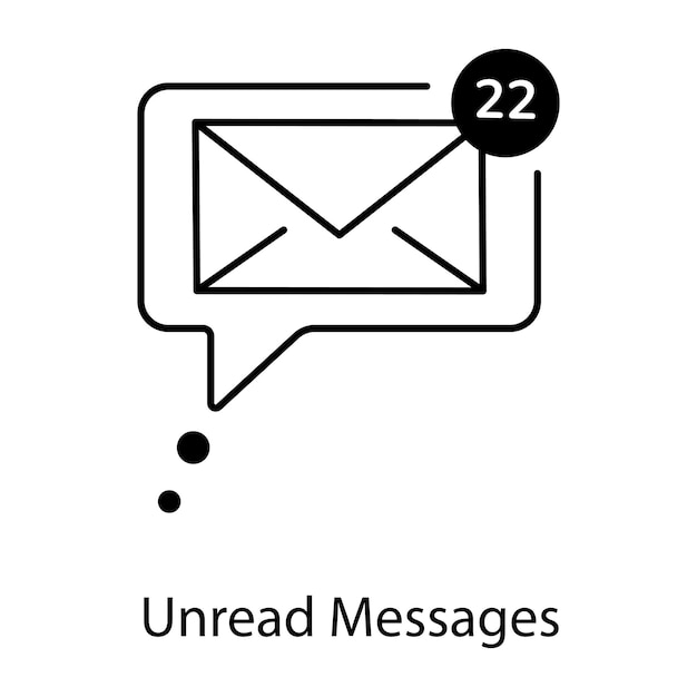 Email Communication Linear Icon