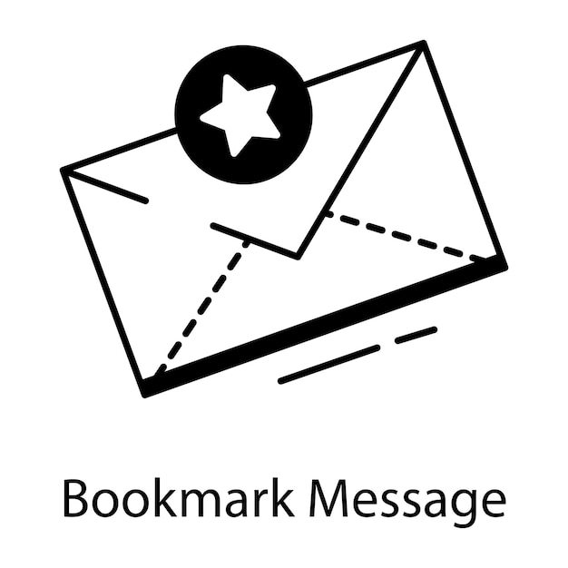 Vector email communication linear icon