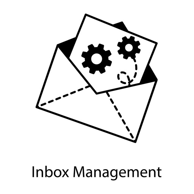 Vector email communication linear icon