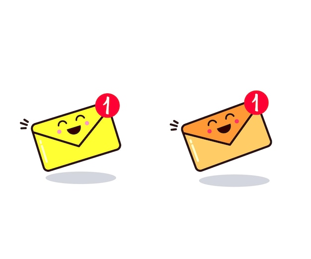 Email or envelope sending icon set