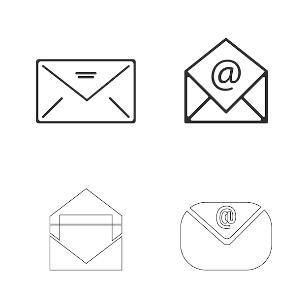 Vector email icon email symbol graphics for web icon collections