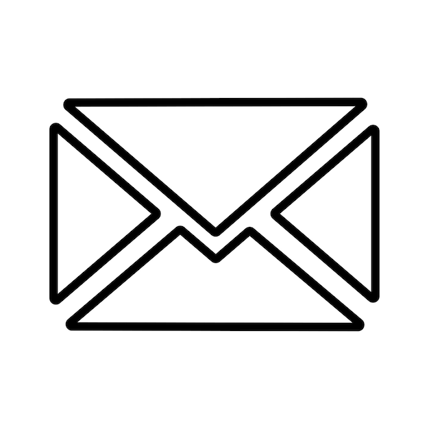 Vector email letter mail message subscribe line icon