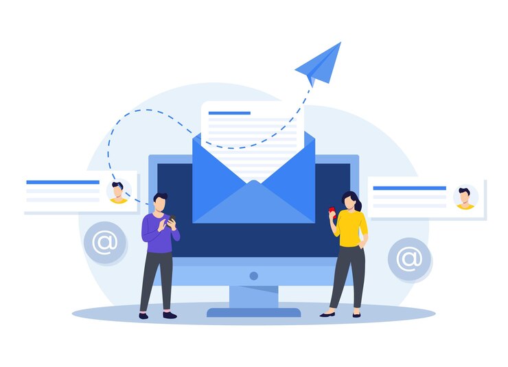 Vector email marketing email newsletter marketing