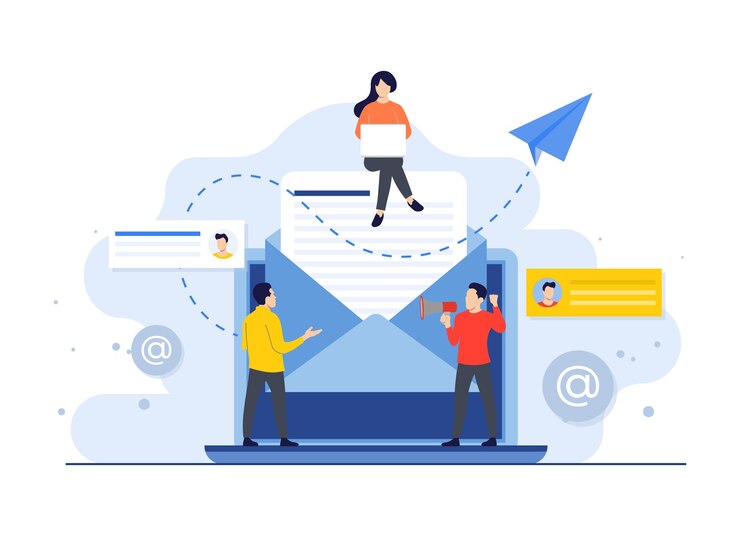 Vector email marketing email newsletter marketing