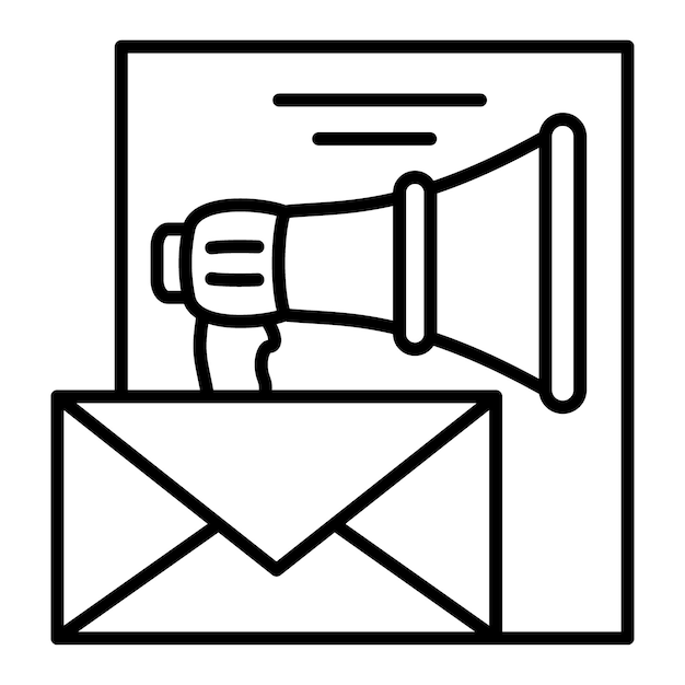 Икона маркетинга электронной почты