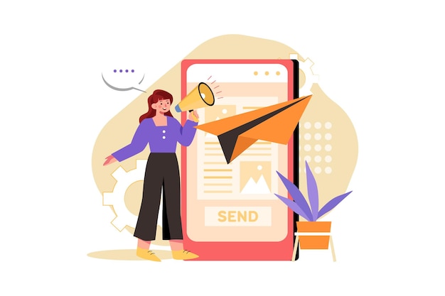 Email Marketing Illustration concept