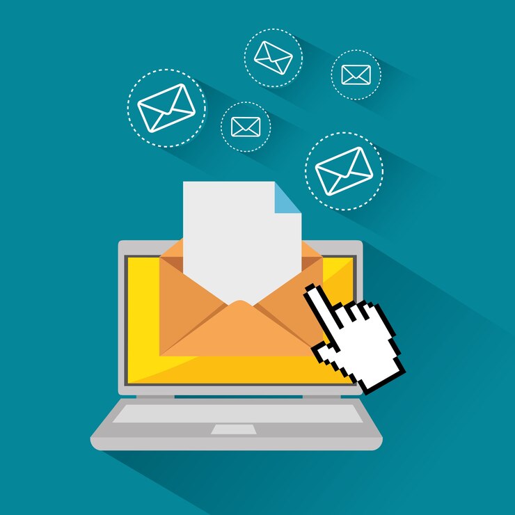 वेक्टर email marketing internet advertising 