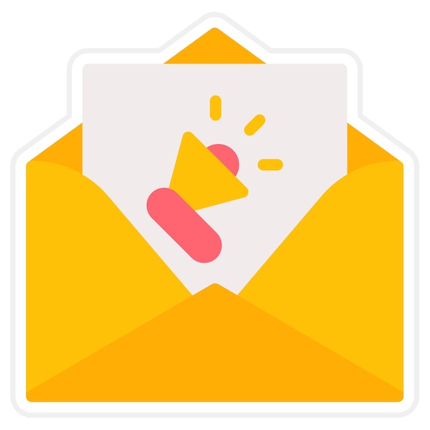 email marketing line illustration