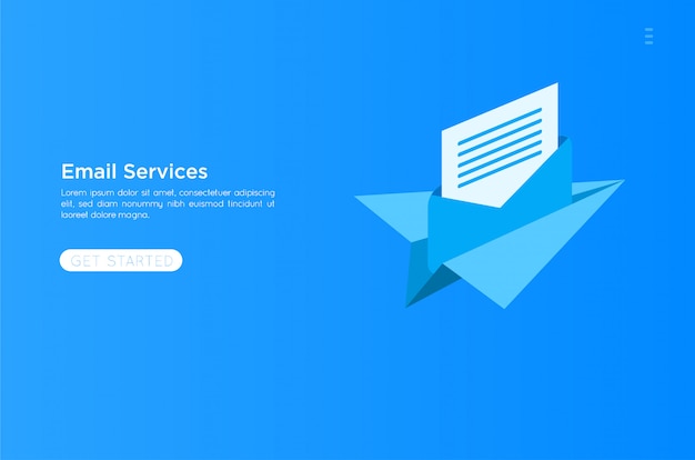 Email services illustration