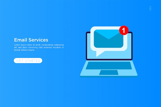 email services illustration