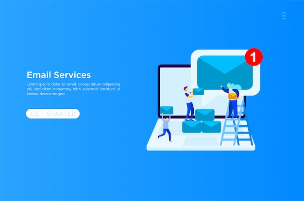 email services illustration