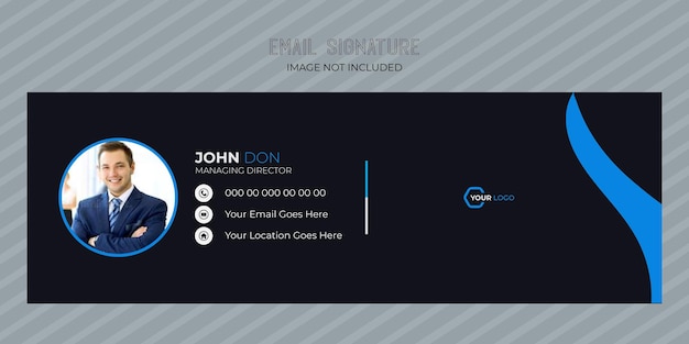 Email signature corporate template design
