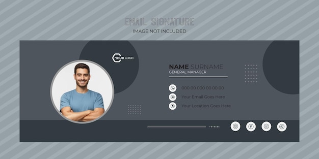 Email signature corporate template design