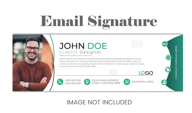 Email signature design colorful and unique email signature design simple creative email signature