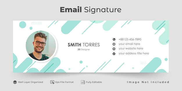 email signature design layout