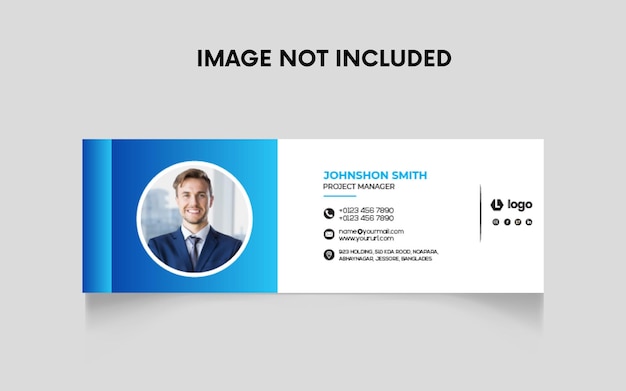 Email signature design and professional facebook banner template