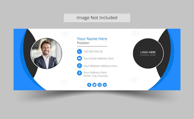 email signature design template corporate email signature template web media mail signature