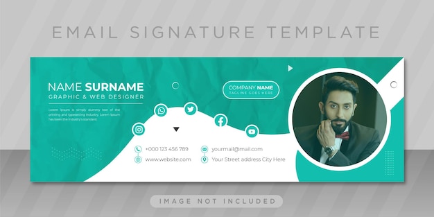 Email signature design template