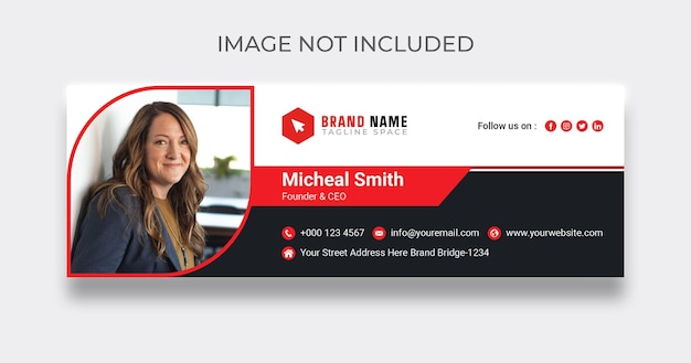 Email signature design template