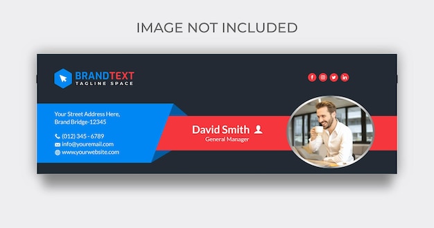 Email signature design template