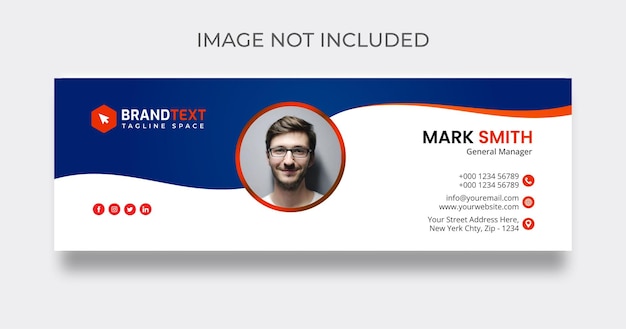 Email signature design template