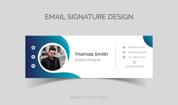 email signature design template